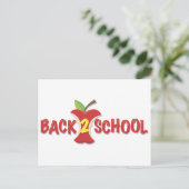 Carte Postale Bannière Apple Back To School (Debout devant)