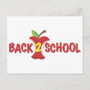 Carte Postale Bannière Apple Back To School