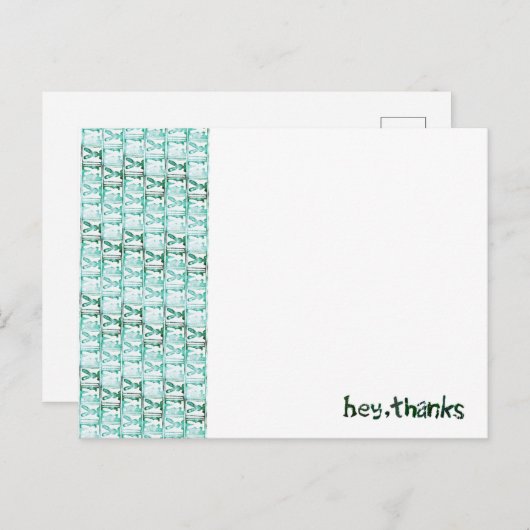 Carte Postale Bannière Bunny (Devant / Derrière)