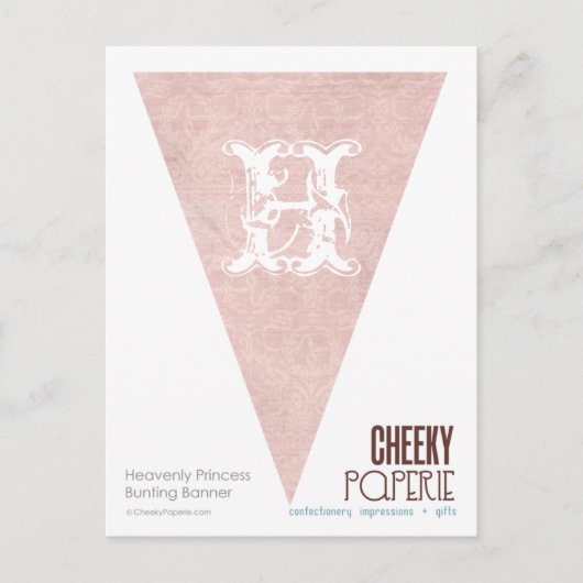 Carte Postale Bannière de Bunting Princess Heavenly (Devant)