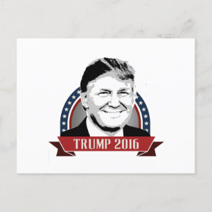 Carte Postale Bannière de campagne Trump 2016