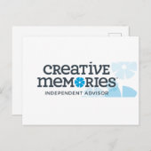 Carte Postale Bannière de création Memories Ind Advisor (Devant / Derrière)