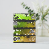 Carte Postale Bannière de Grunge Music (Debout devant)