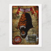 Carte Postale Bannière de Sideshow avec l'homme mangeant Gorilla (Devant)