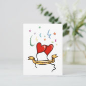 Carte Postale Bannière du bon anniversaire (Debout devant)