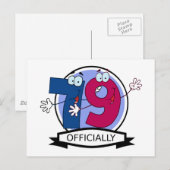 Carte Postale Bannière officielle de Birthday (Devant / Derrière)