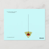 Carte Postale Bannière rouge blanc Grand-Duché de Toscane (Dos)