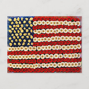 Carte Postale Bannière US Flower Power