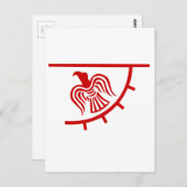 Carte Postale Bannière Viking Eagle (Devant / Derrière)