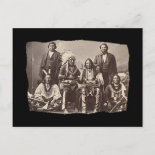 Carte Postale Bannock amérindienne vintage