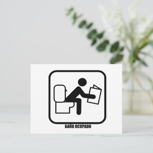 Carte Postale Baño Ocupado (Debout devant)
