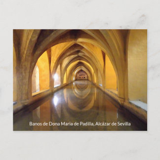 Carte Postale Banos de Dona Maria de Padilla, château de Séville