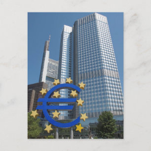 Carte Postale Banque centrale européenne à Francfort