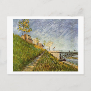 Carte Postale Banque de Seine, Pont de Clichy, Vincent van Gogh