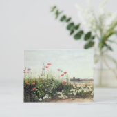 Carte Postale Banque des fleurs d'été (Debout devant)