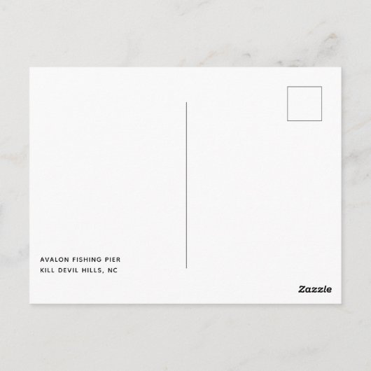 Carte Postale Banques Extérieures Caroline du Nord OBX Avalon Fi (Dos)