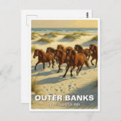 Carte Postale Banques extérieures Caroline du Nord Voyage (Devant / Derrière)