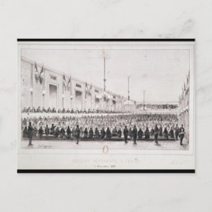 Carte Postale Banquet réformiste à Amiens, le 5 décembre 1847