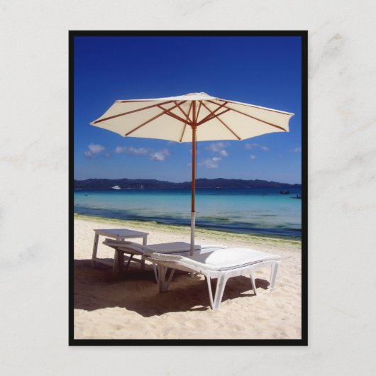 Carte Postale banquettes boracay (Devant)