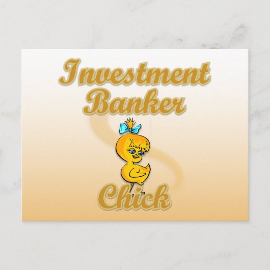 Carte Postale Banquier d'investissement Chick (Devant)