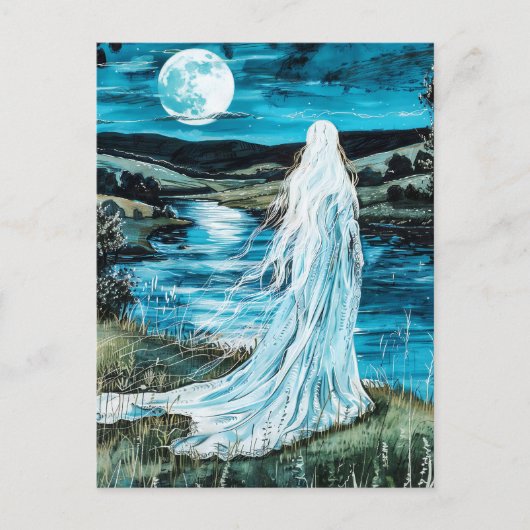 Carte Postale Banshee Celtic Wailing Spirit of Death (Devant)