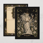 Carte Postale Banshee, Tarot Starlit Art (Devant / Derrière)