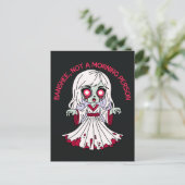 Carte Postale Banshee zombie, pas du matin (Debout devant)