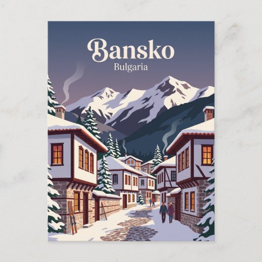 Carte Postale Bansko Bulgarie (Devant)