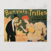 Banyuls Trilles Vin Vintage Boisson Ad Art