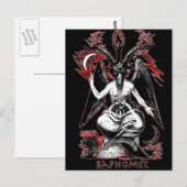 Carte Postale Baphomet (Devant / Derrière)