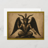 Carte Postale Baphomet (Devant / Derrière)