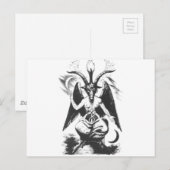 Carte Postale Baphomet (Devant / Derrière)