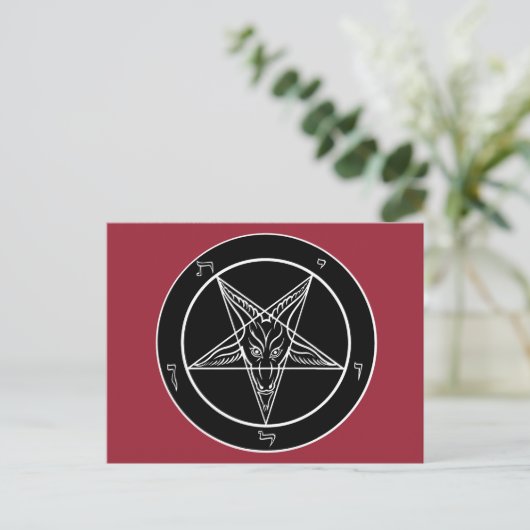 Carte postale Baphomet (Debout devant)
