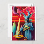 Carte Postale Baphomet prend l'Imaginaire de l'appât (Devant / Derrière)