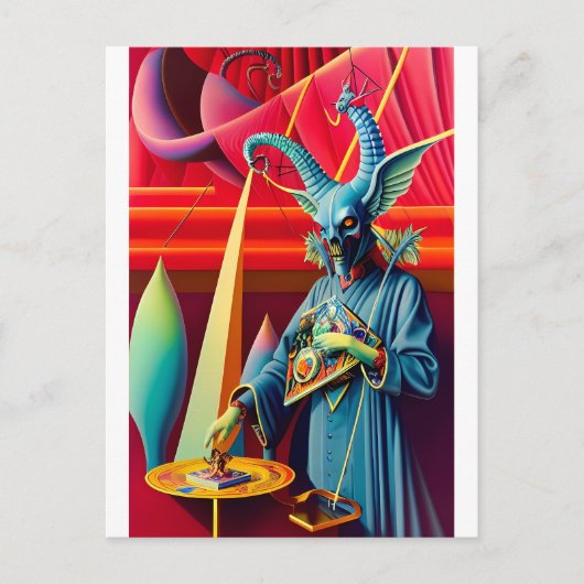 Carte Postale Baphomet prend l'Imaginaire de l'appât (Devant)