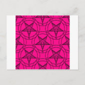 Carte Postale baphomet rose (Devant)