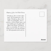 Carte Postale Baptême de Jésus (Dos)