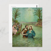 Carte Postale Baptême de Jésus-Christ (Devant / Derrière)