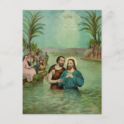 Carte Postale Baptême de Jésus-Christ (Devant)