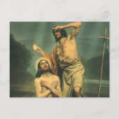 Carte Postale Baptême de Jésus Christ par Jean le Baptiste (Devant)