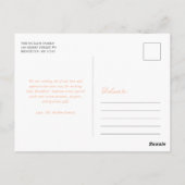 Carte Postale Baptême de la croix florale / Merci de baptême (Dos)