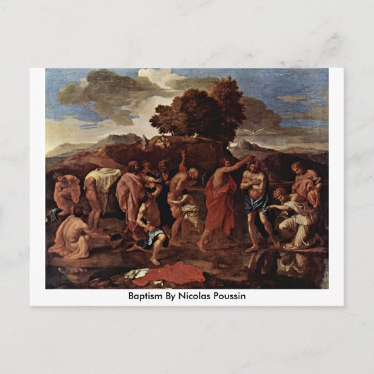 Carte Postale Baptême De Nicolas Poussin (Devant)