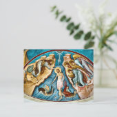 Carte Postale Baptême du Christ Icône chrétienne orthodoxe (Debout devant)