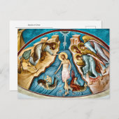 Carte Postale Baptême du Christ Icône chrétienne orthodoxe (Devant / Derrière)