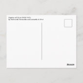 Carte Postale Baptême du Christ par Verrocchio, Léonard de Vinci (Dos)