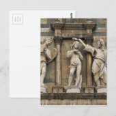 Carte Postale Baptême du Christ - statue de Florence (Devant / Derrière)