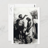 Carte Postale Baptême du Christ. vers 1879 (Devant / Derrière)