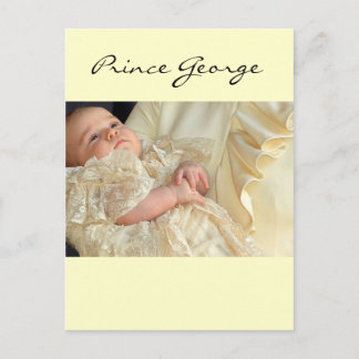 Carte Postale Baptême du Prince George