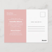 Carte Postale Baptême pour sa photo moderne et simple (Dos)