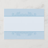 Carte Postale BAPTISM INVITATION :: élégant 3 (Dos)
